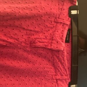 Talbots Vibrant Pink Eyelet Shorts